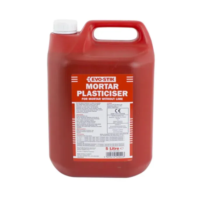 Bottle of mortar plasticiser