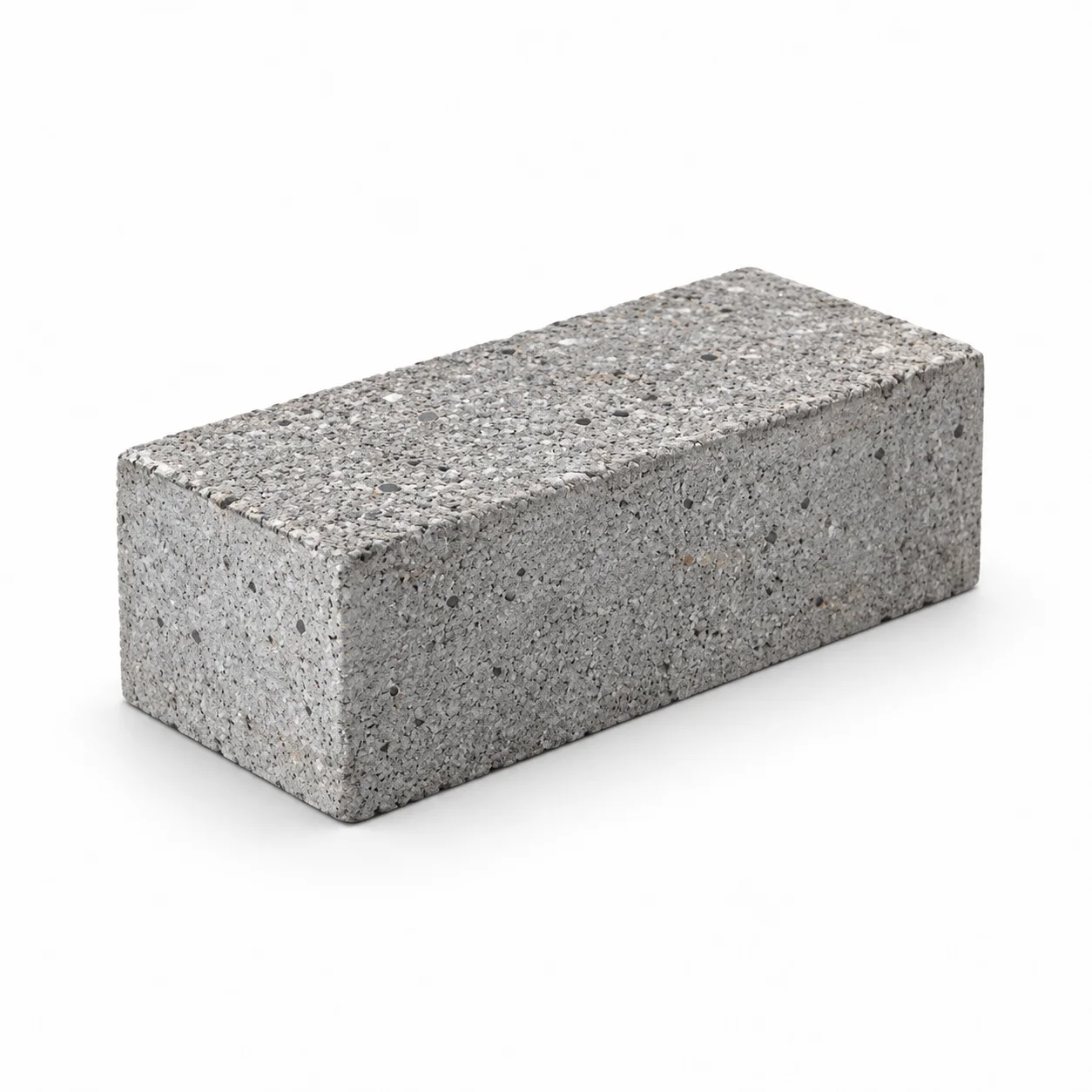 Stock brick, a solid rectangular concrete block