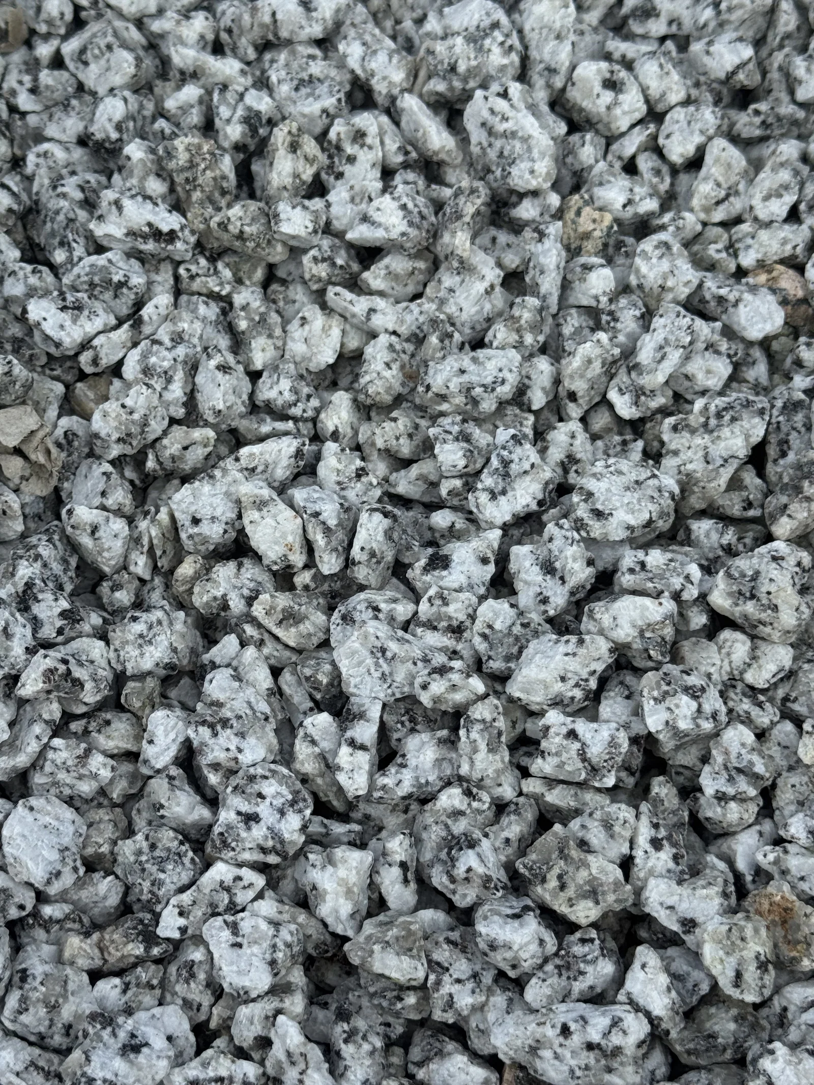 Granite Gravestone decorative stone, speckled grey granite chippings