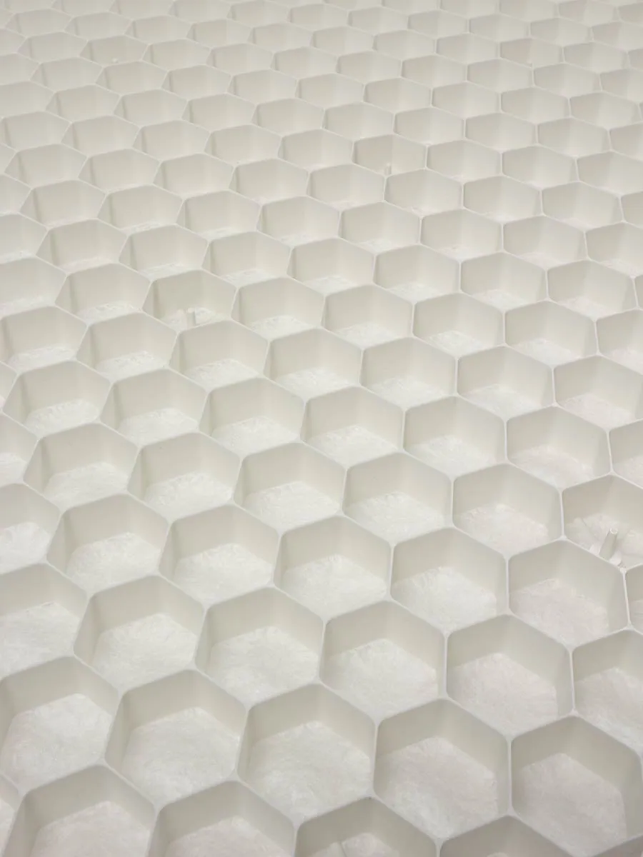 Honeycomb gravel stabilisation sheet