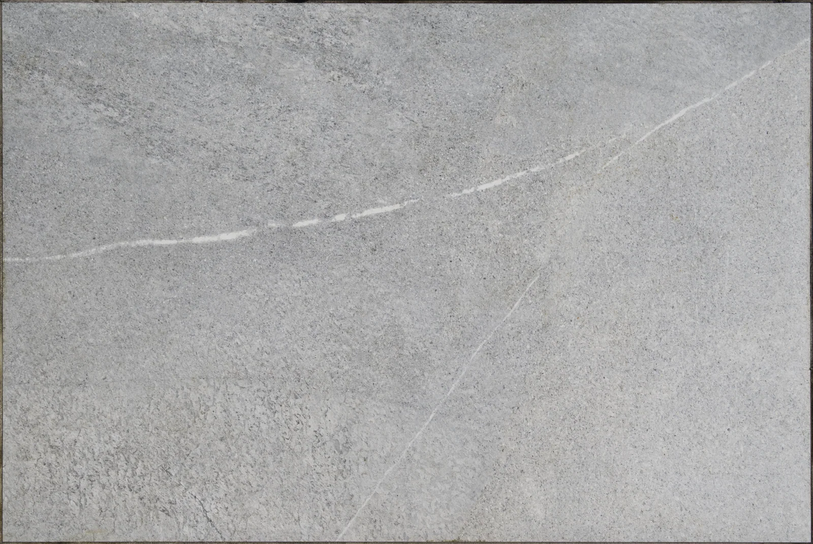 Miller Grey outdoor porcelain tile, grey with white veining