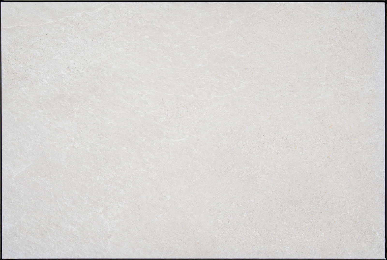 Outdoor porcelain tile, pale off-white — product name to be confirmed